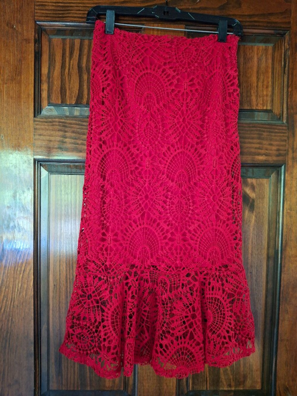 Red Lace Flamenco Skirt